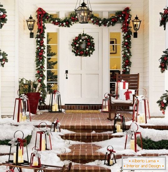 10 idei pentru decorarea pridvorului pentru Crăciun