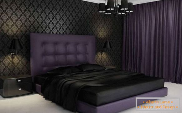 Design de dormitor luxos în stil clasic