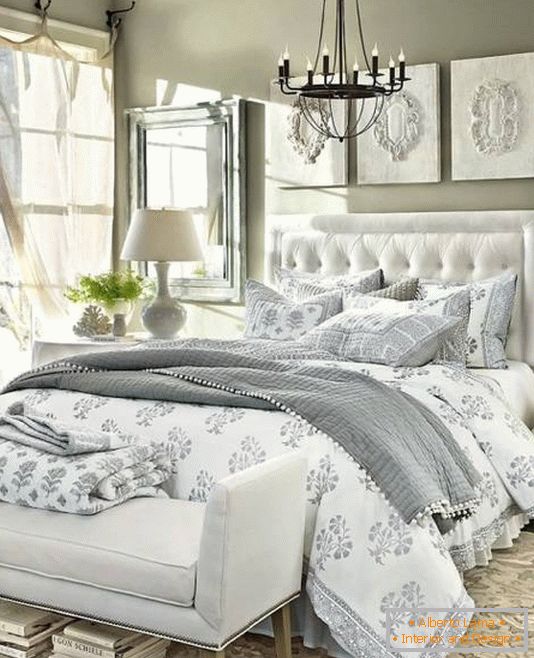 Dormitor lux în culori neutre