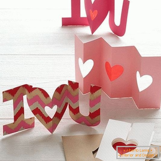 Artizanat din carton pentru Ziua Îndrăgostiților