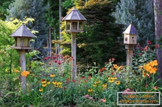 Case de a aduce păsări în grădină