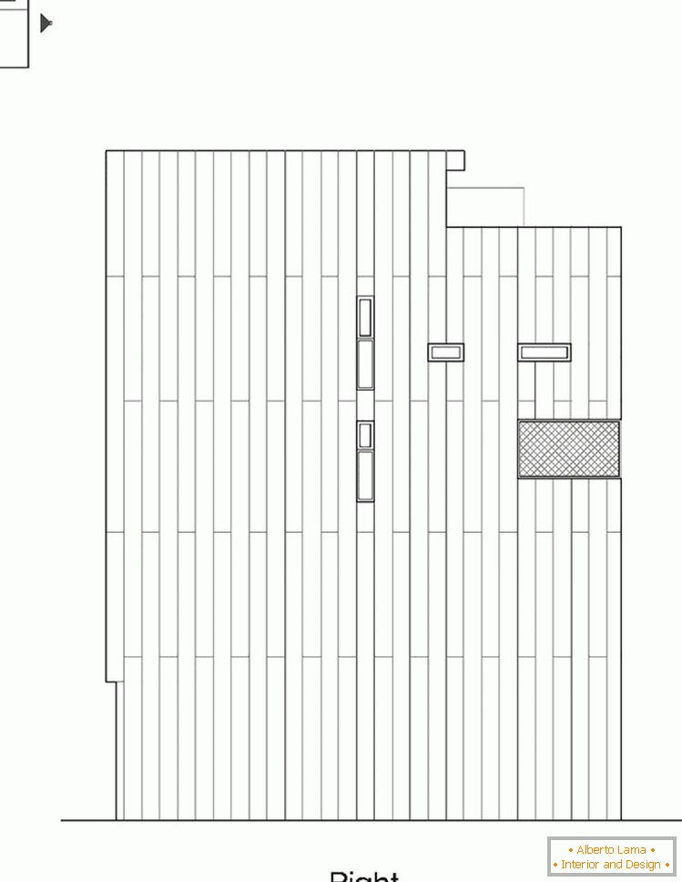 Proiectul fațadei unei case compacte