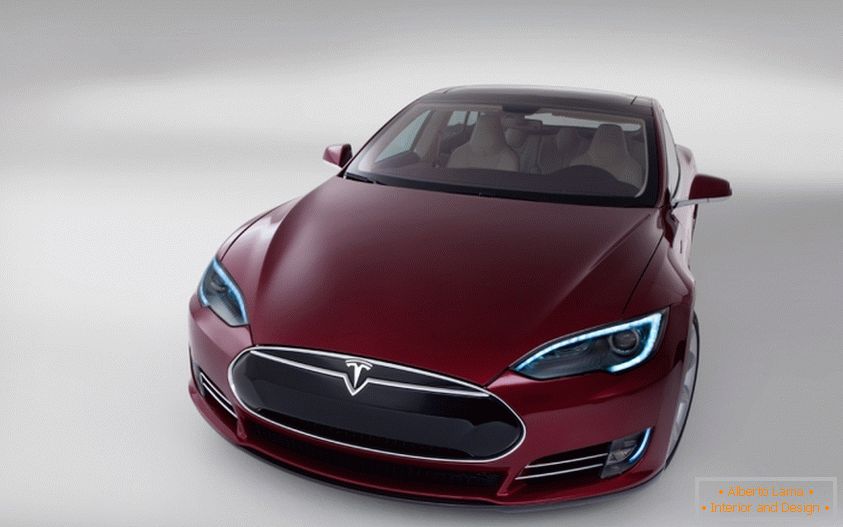 masina electrica Tesla S silver