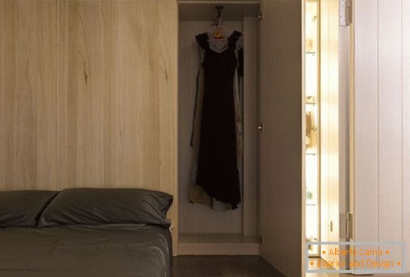 Dormitor într-un mic apartament studio