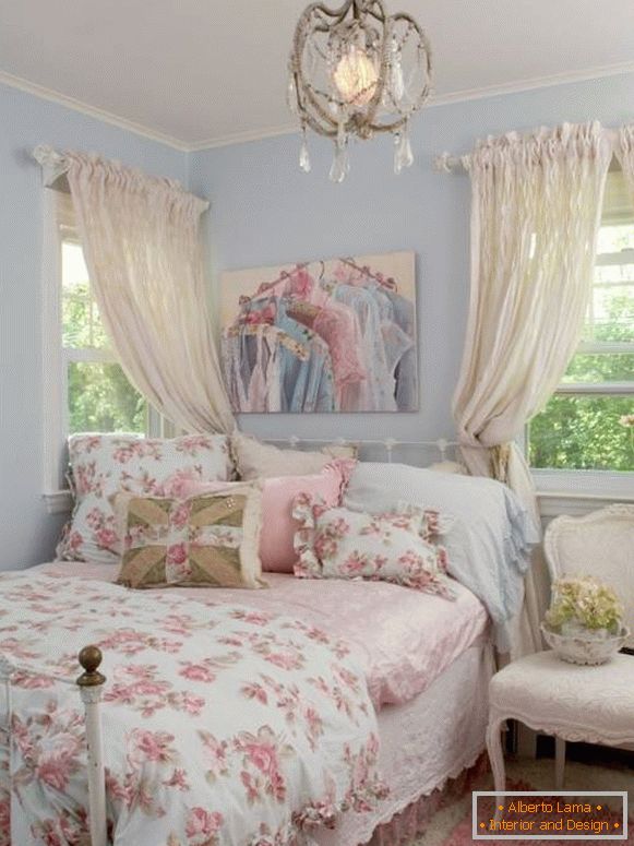 Interiorul dormitorului în culori la modă 2016