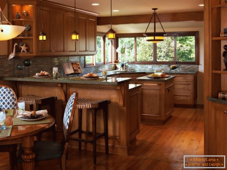 frumos-open-bucătărie-artizan-stil-interioare și mese-spațiu-Design-888x592