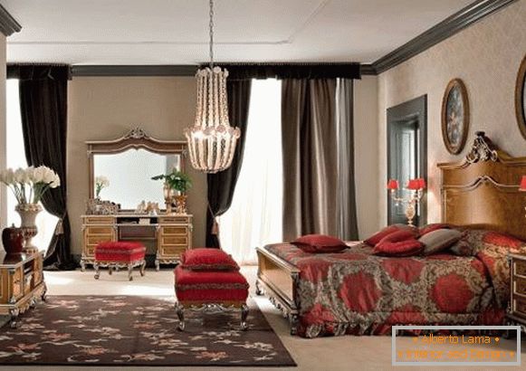 Design de dormitor luxos într-o casă privată