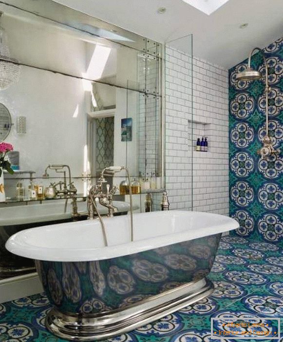 Design de baie cu dale marocane