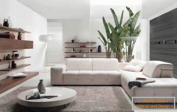 Stilul minimalismului cu interiorul unei case particulare