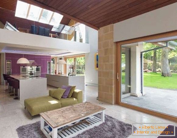 Designul interior al unei case în stil ecologic