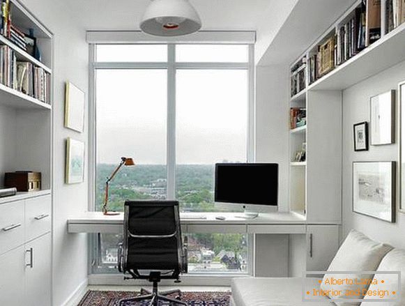 designul biroului într-un apartament într-un stil modern, foto 20
