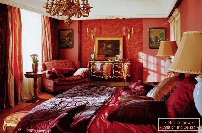roșu dormitor de design fotografie, fotografie 4