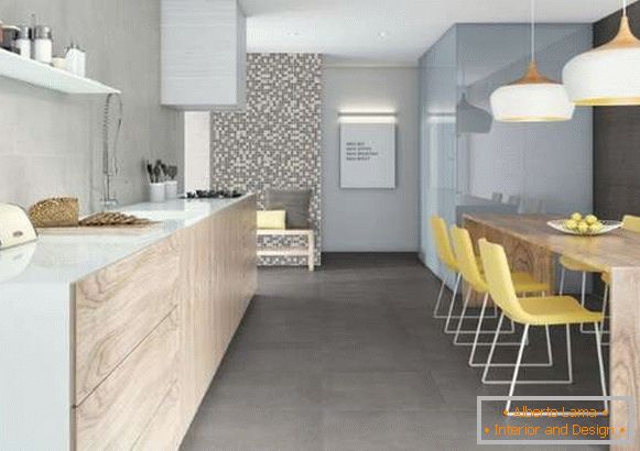 Bucătărie modernă într-o casă privată - fotografie boldă de design