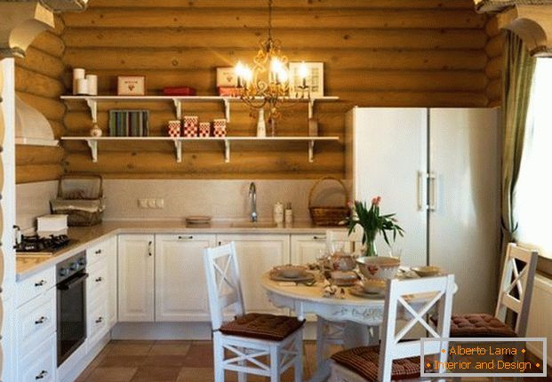 bucătărie mică într-o casă privată дизайн