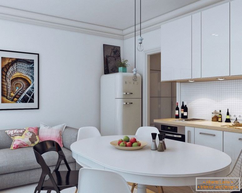 Scandinav-design interior-mici-apartament-studio-24-pătrat-M14