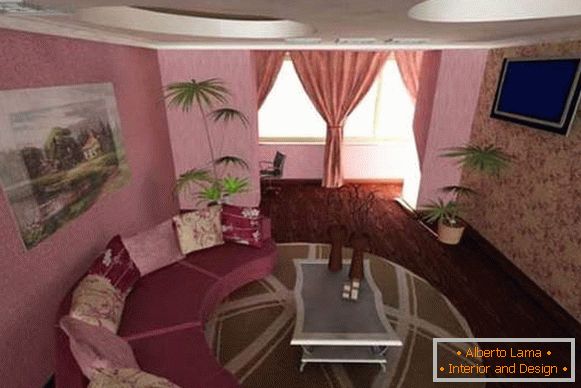 Design de camere mici în apartament - o sală într-o singură cameră Hrușciov