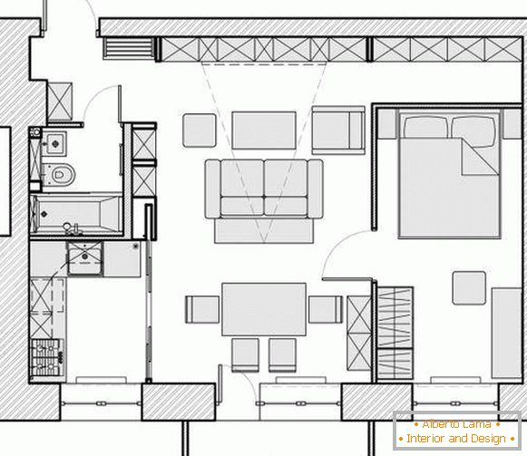 Proiectare apartament 40 mp - fotografierea camerelor