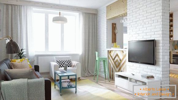 Apartament elegant de apartament de 45 mp la Moscova