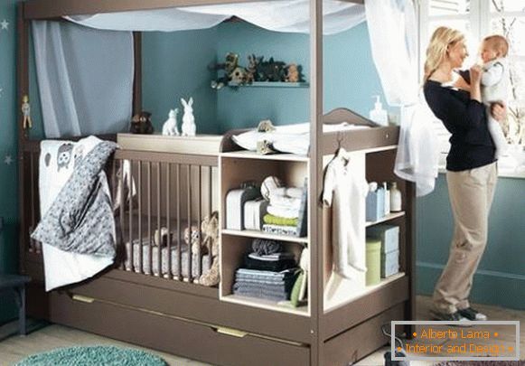 Colț pentru copii într-un apartament cu o cameră Photo