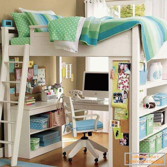 Designul unui colț al unui copil într-un apartament cu o cameră