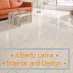 Camera de zi в стиле минимализм с оранжевым диваном