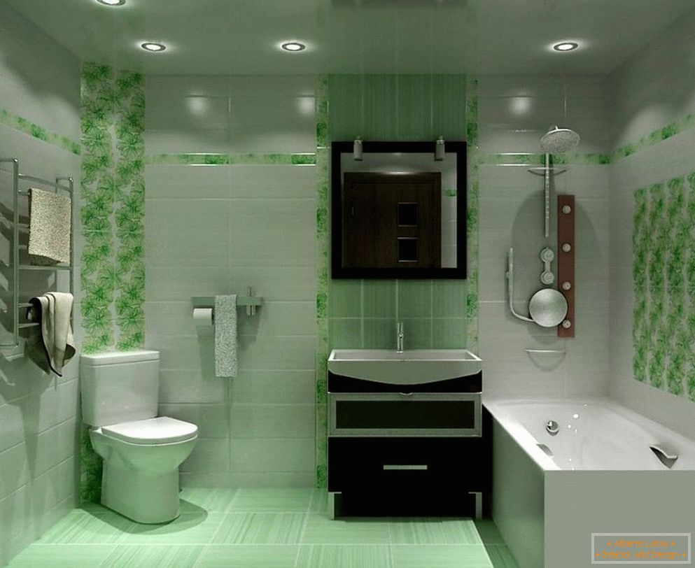 O baie în nuanțe de verde