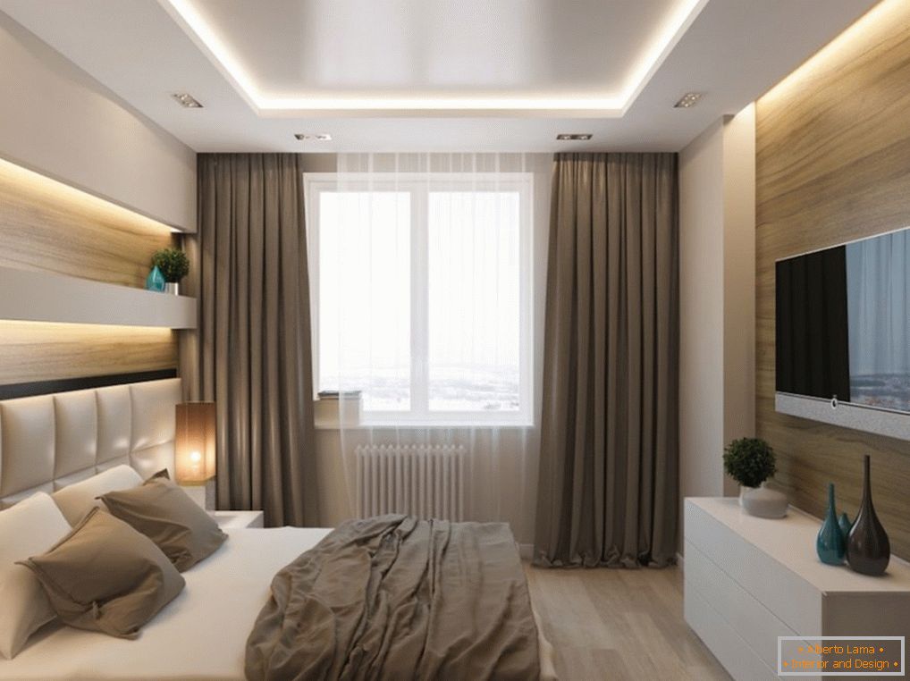 Cameră elegantă în dormitor în apartament