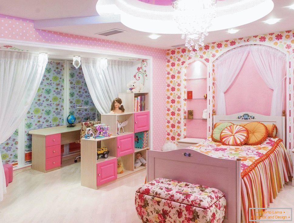 Interiorul colorat pentru copii