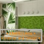 Accesorii în dormitor în tonuri verzi
