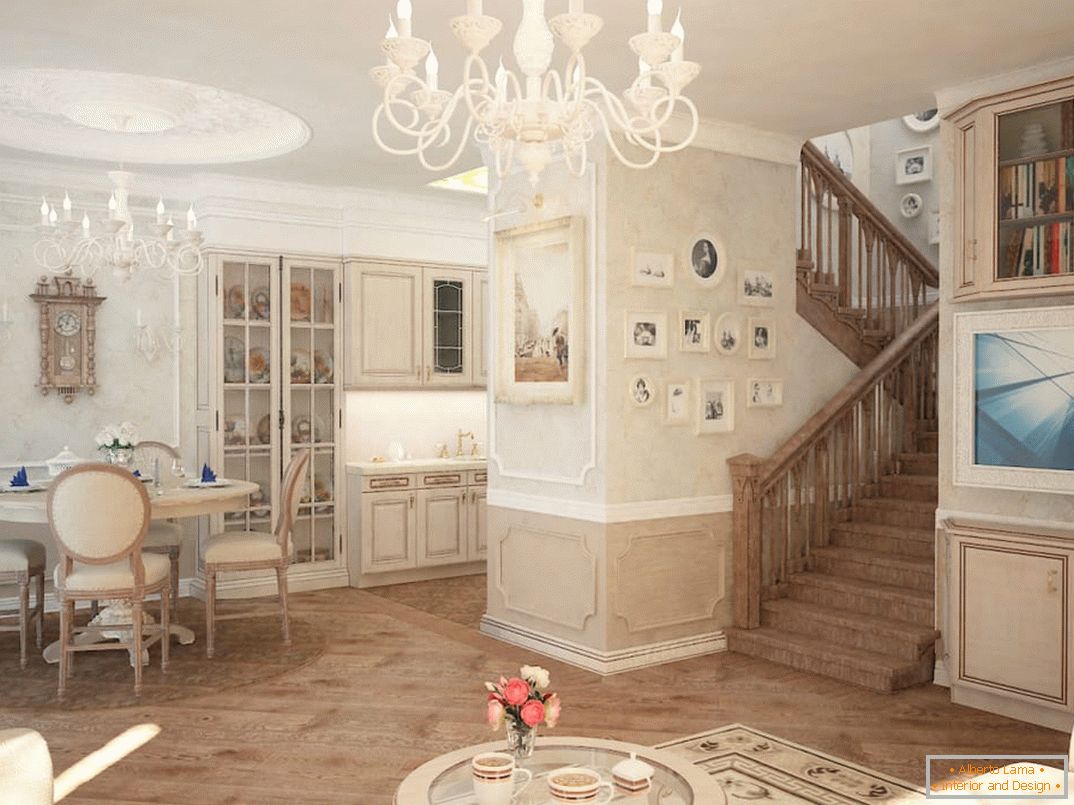 Interiorul casei de casă în stil clasic