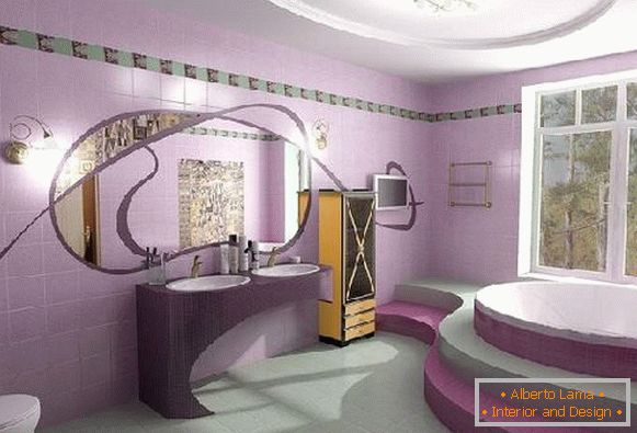 design de baie cu toaletă, fotografie 32