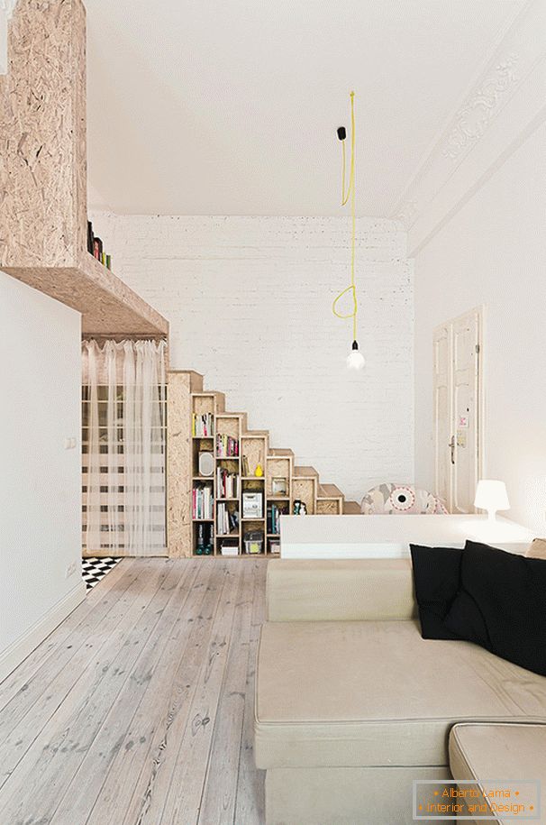 Design interior al unui mic apartament în Polonia