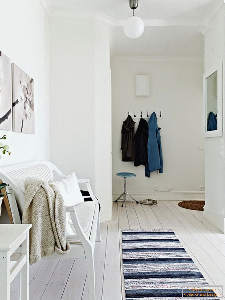 Interiorul unui apartament modern în Suedia