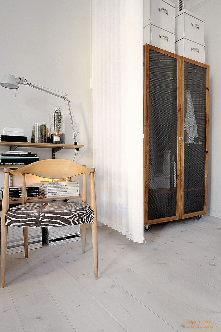 Camera de zi a apartamentelor mici de lux din Suedia