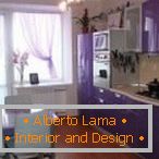 Lilac în designul bucătăriei moderne