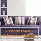 Canapea simpla purpurie