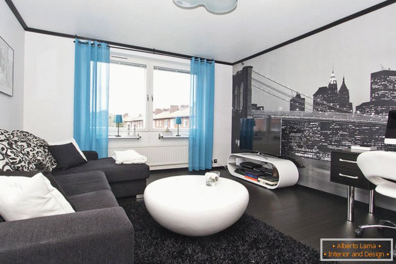 Murala-in-modern-interior-tipuri de tehnologie, aplicație photo3
