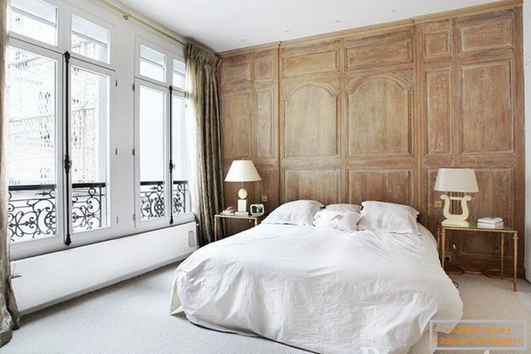 Interiorul stilului francez în dormitor