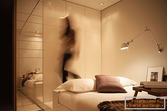 Stilul futurist în interior спальни