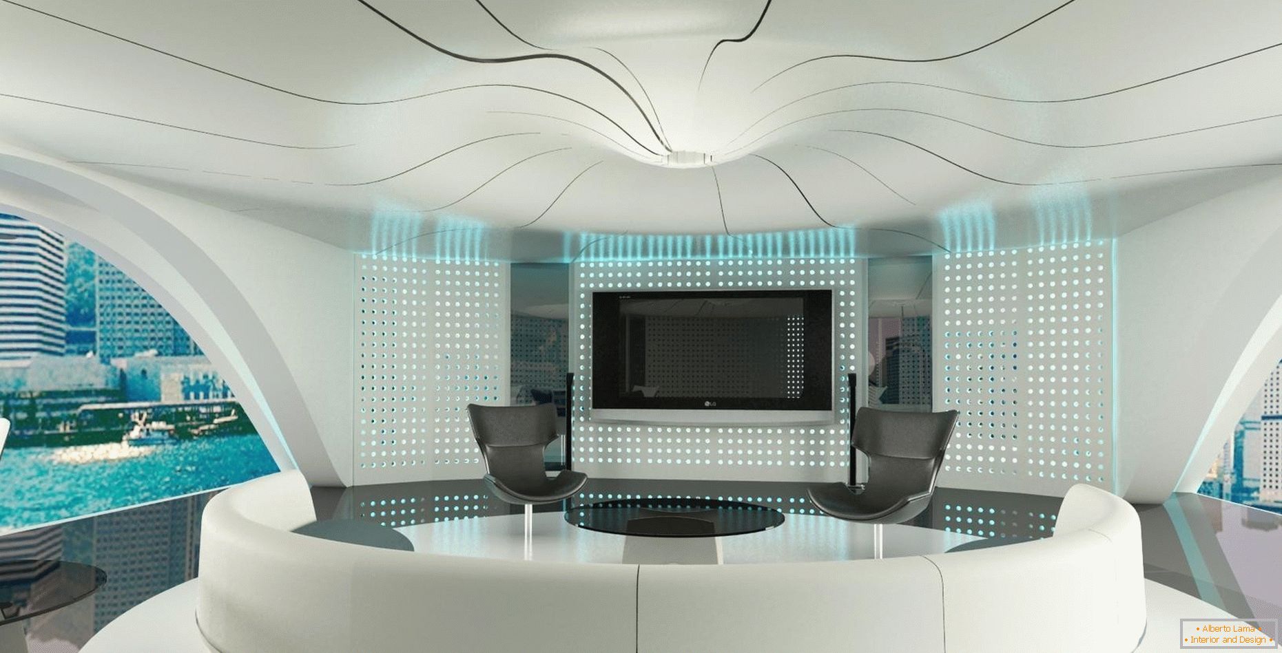 Interior în stilul futurismului