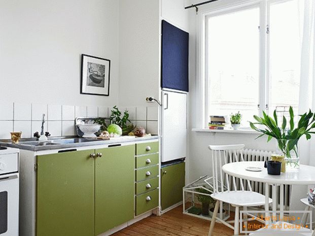 Interiorul unui mic apartament în stil scandinav