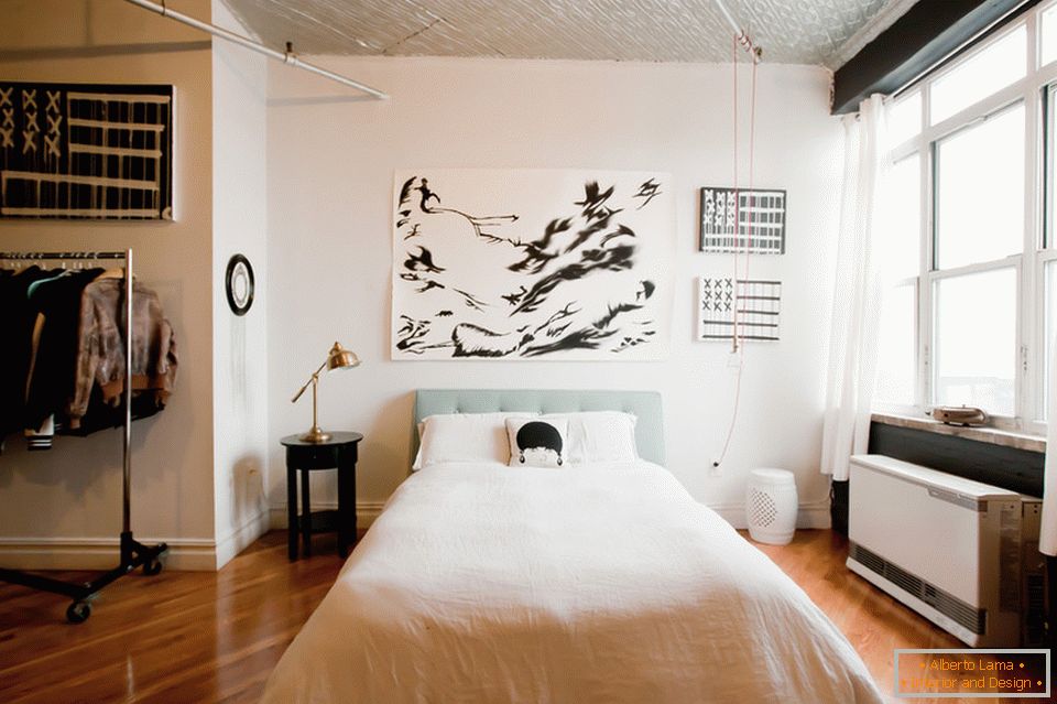 Dormitor elegant apartament în Brooklyn