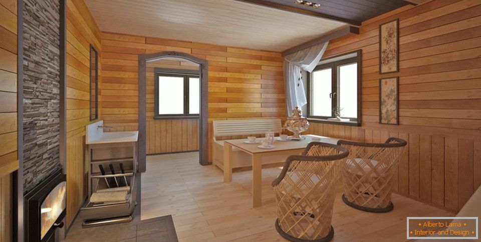 Cameră de odihnă în baia Art Nouveau
