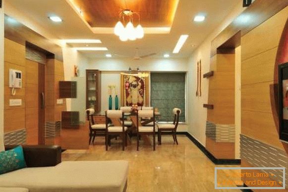 Interiorul unui apartament în stil indian modern - fotografie