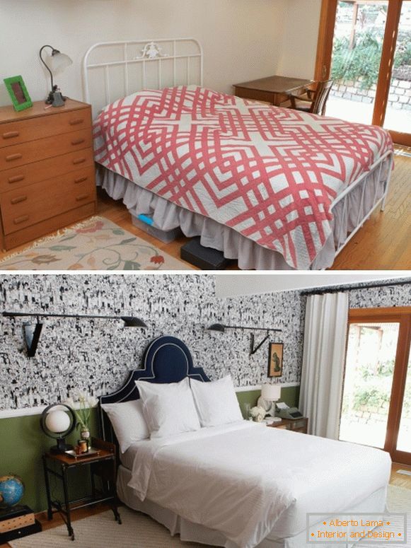 Design nou în dormitor într-o casă privată