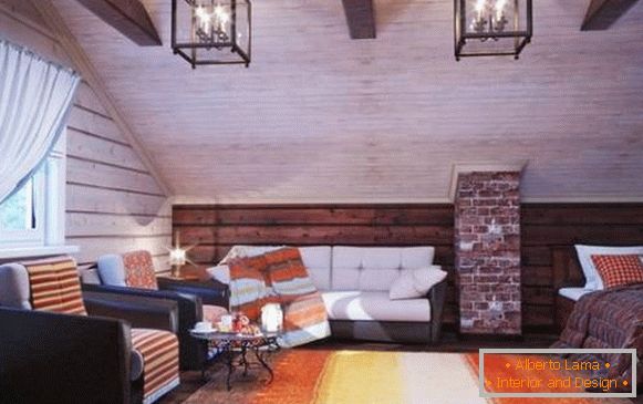 Design interior în interiorul unei case din lemn - fotografii în stil scandinav