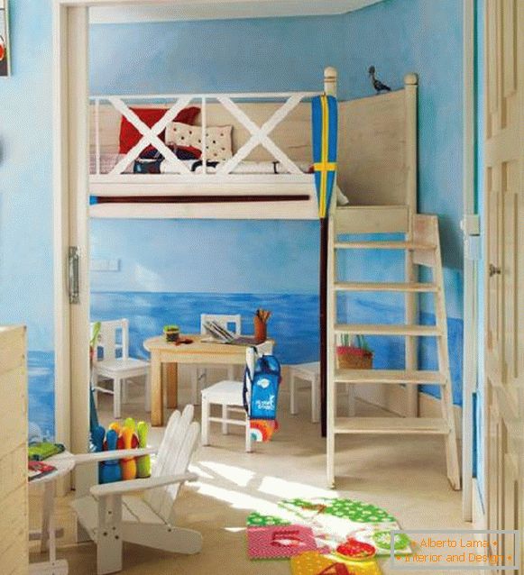 interior al unei camere pentru copii pentru doi băieți fotografie, foto 23