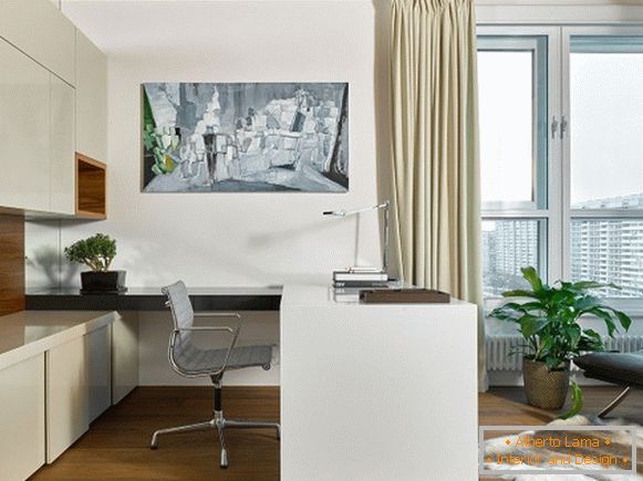 Proiectarea unui birou într-o fotografie de apartament 5
