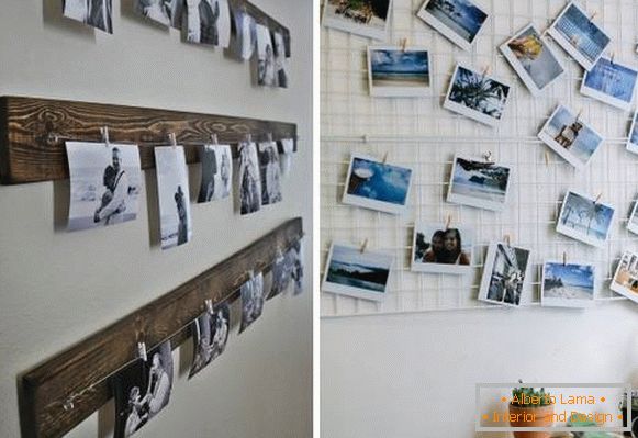 Cum să închideți o fotografie într-un mod neobișnuit pe un perete