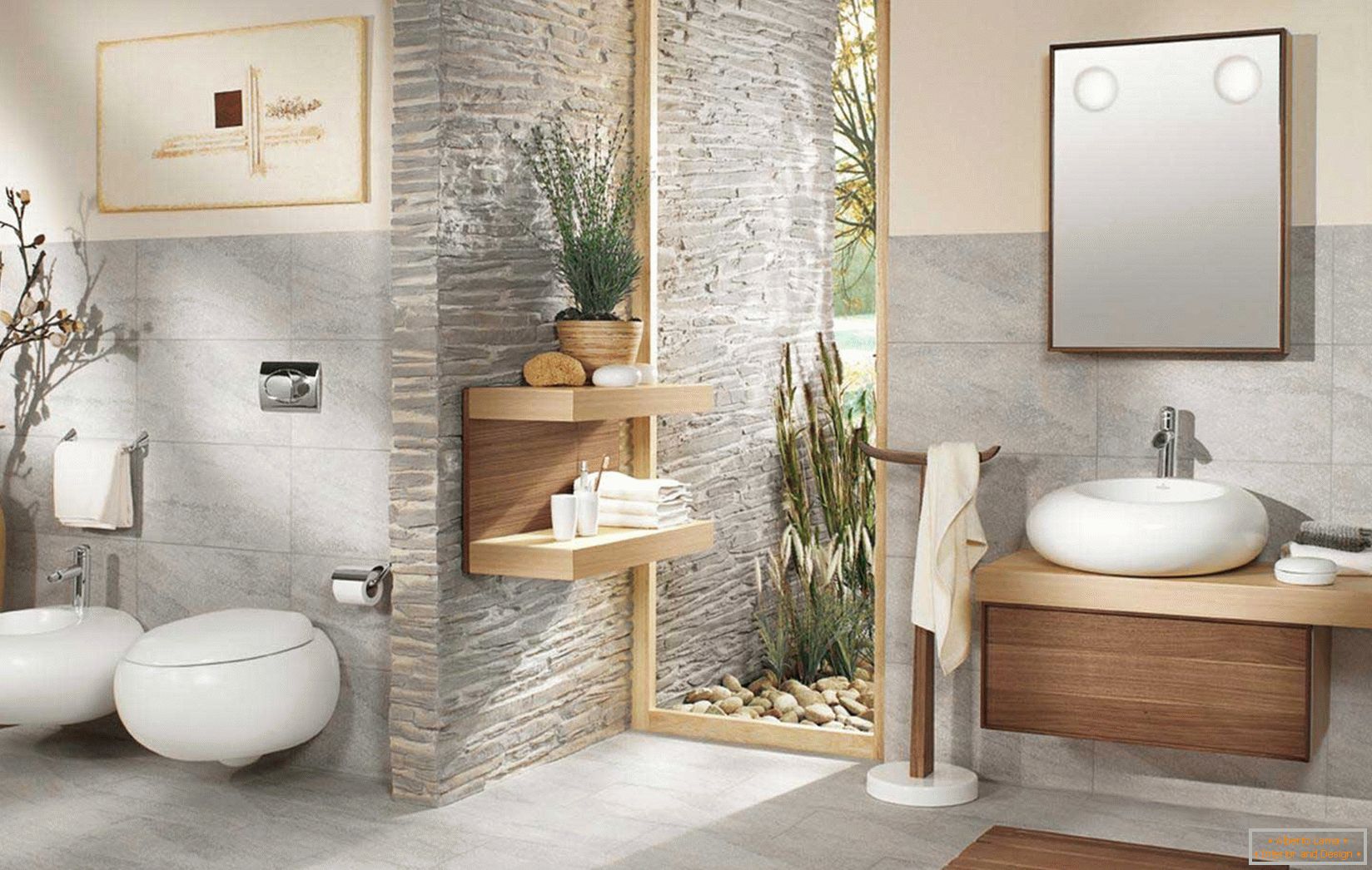 Modernă instalație sanitară în baie